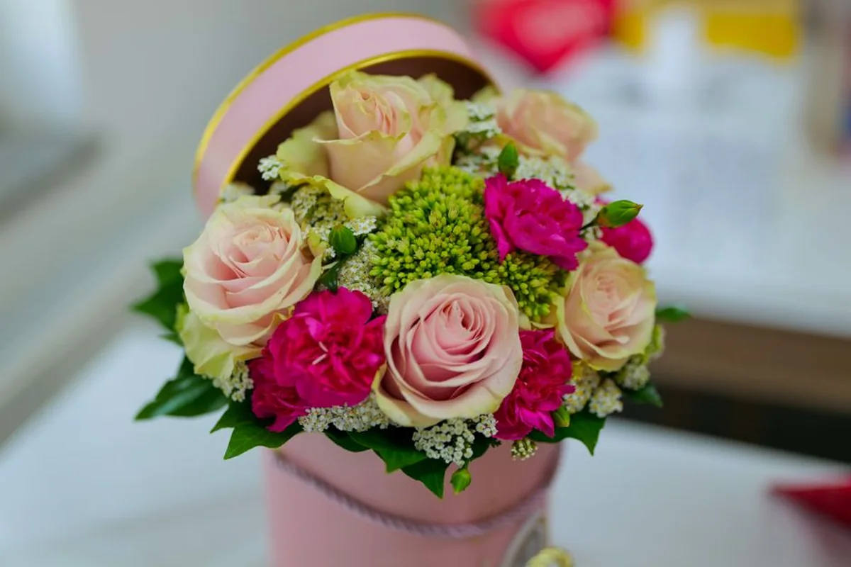 A colourful bouquet suitable for a birthday